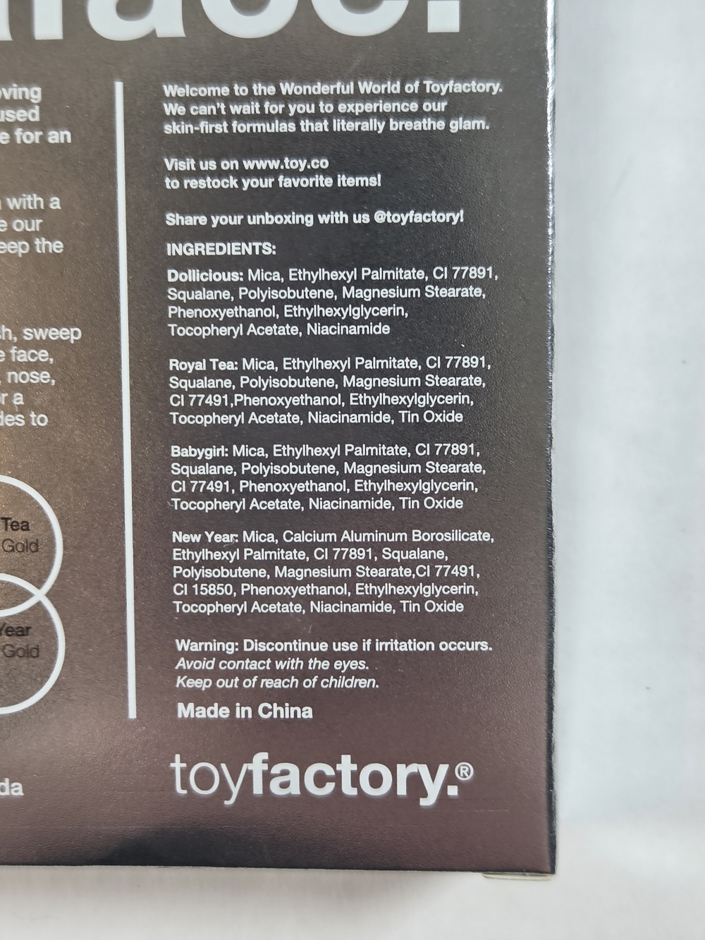 Toyfactory Ultrashimmer Niacinamide Highlighter Palette - Bronze Glow New - Picture 8 of 8